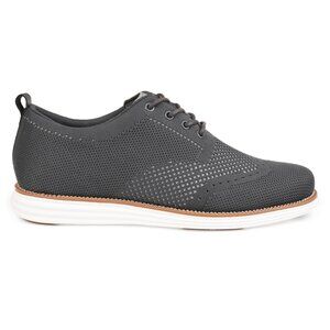 Vance Co. Mens Ezra Knit Dress Shoe Grey Fabric 8 M
